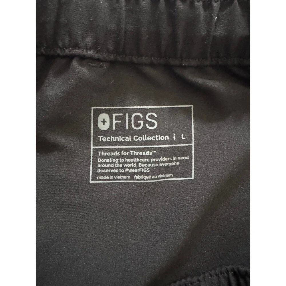 Figs Technical Collection Tansen Men’s Jogger Scrub Pants in Black Size Large